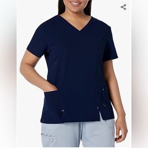 Dickies Xtreme Stretch Scrubs Top V-Neck Sz S